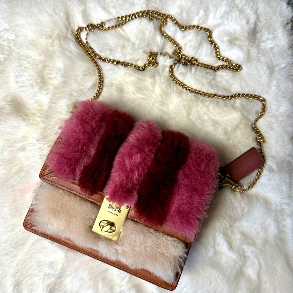 Coach Hutton Limited edition shearling Bag